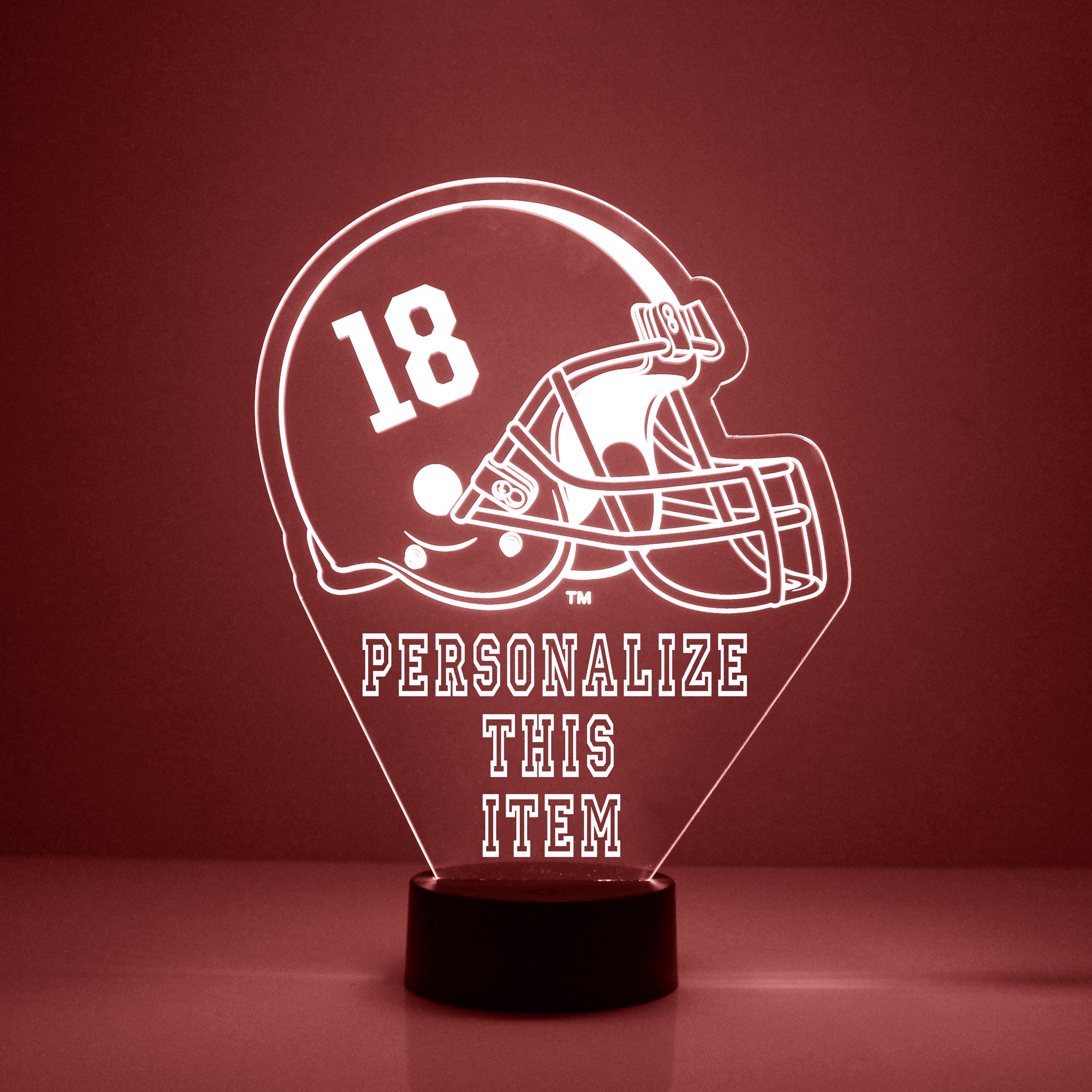 Alabama Crimson Tide Football Helmet LED Light Sports Fan Lamp – mirror  magic store