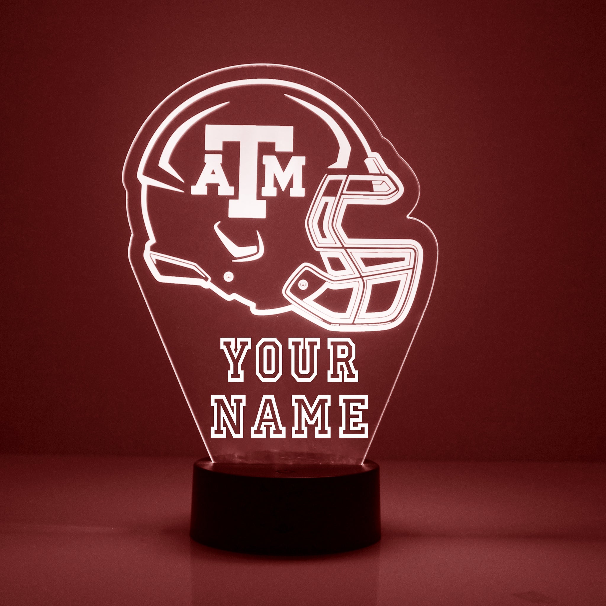 Texas A&M Aggies Football Helmet LED Light Sports Fan Lamp  mirror magic  store