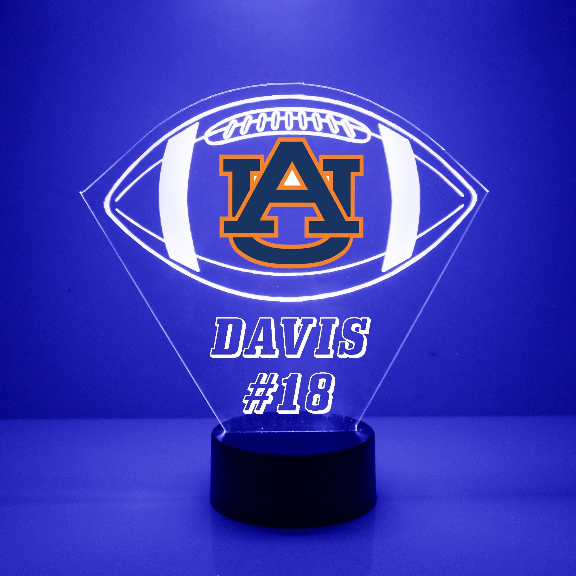 auburn football helmet table lamp NCAA Hover | Floating College Display Plastic and Glass Tubing Fabrique Innovations Auburn Tigers 5-ft