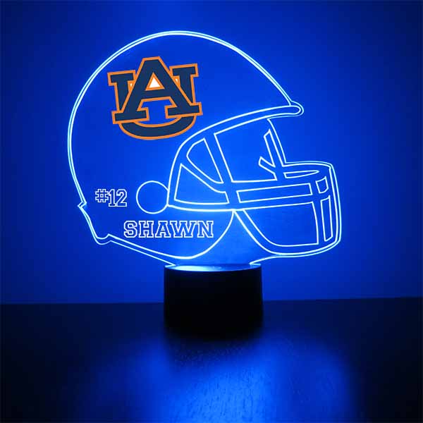 Auburn Football Helmet LED Sports Fan Lamp – mirror magic store